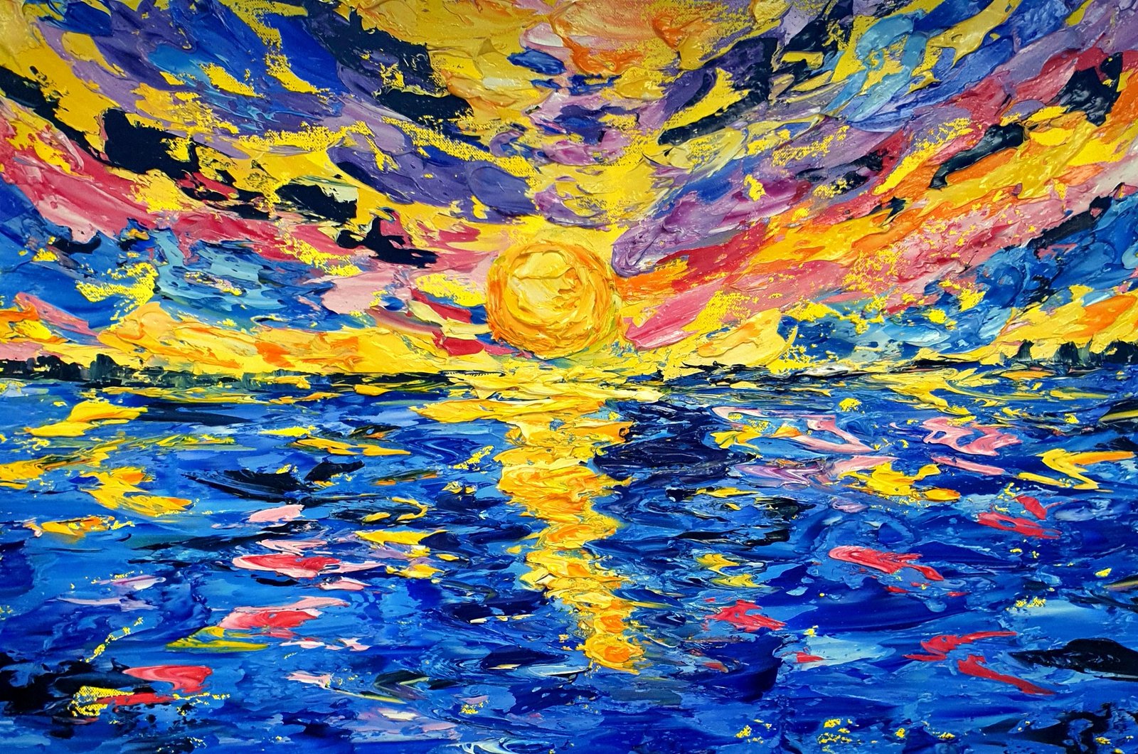 Brilliantly Bold Sunset  Original