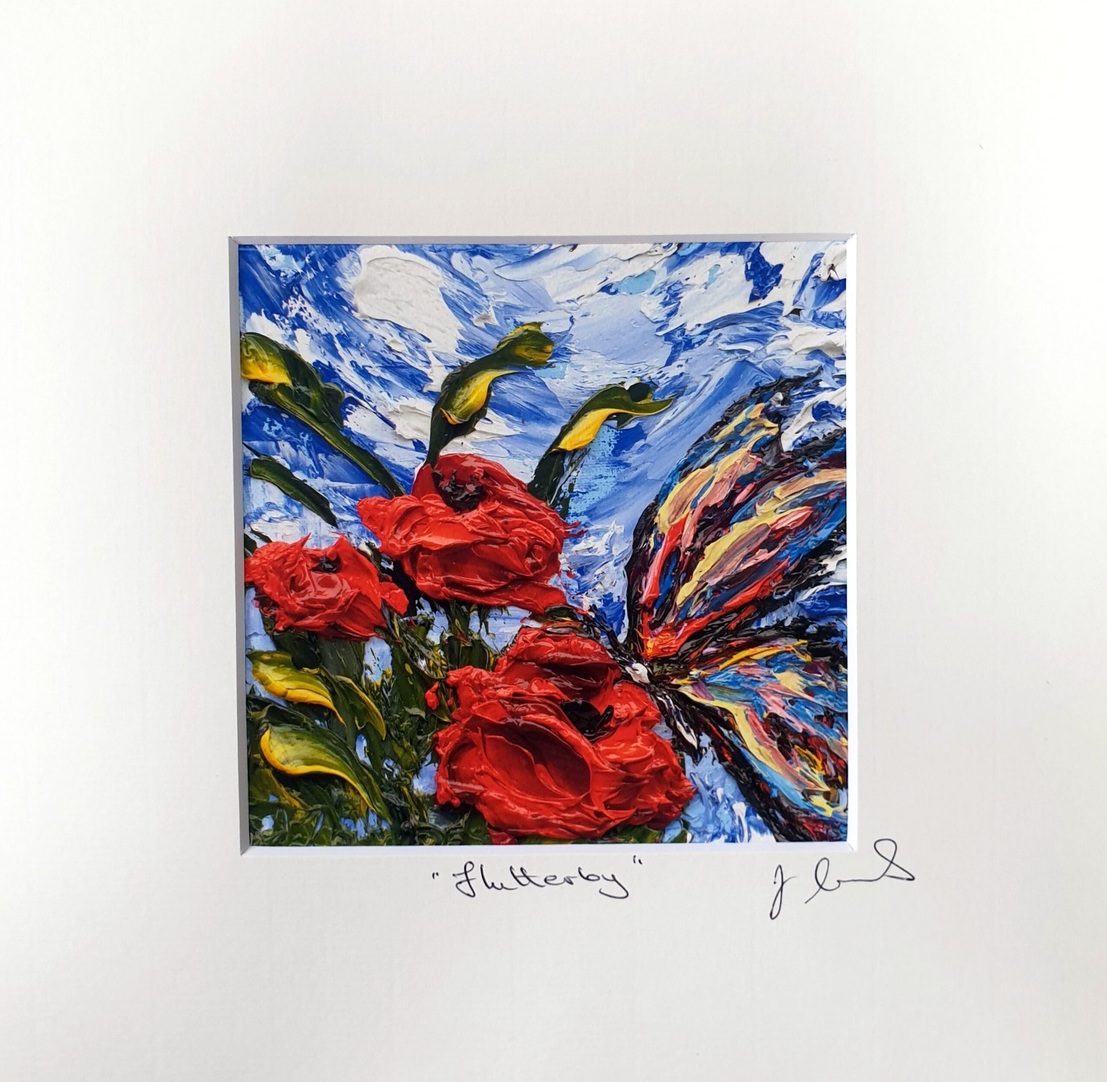 Flutterby - mini giclee print