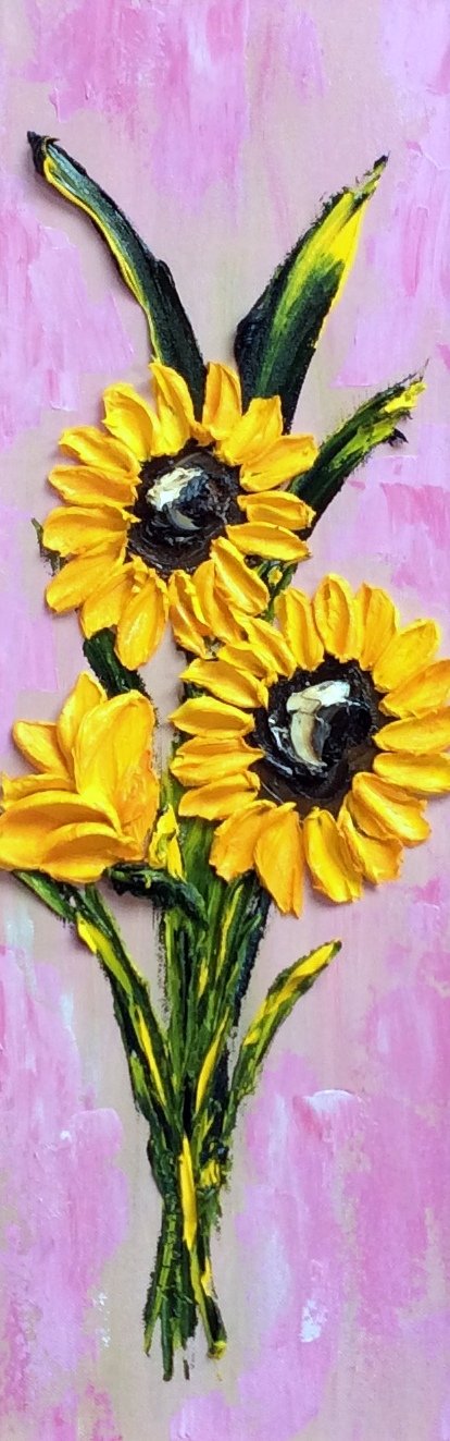 Sunflower blossoms original @number 10