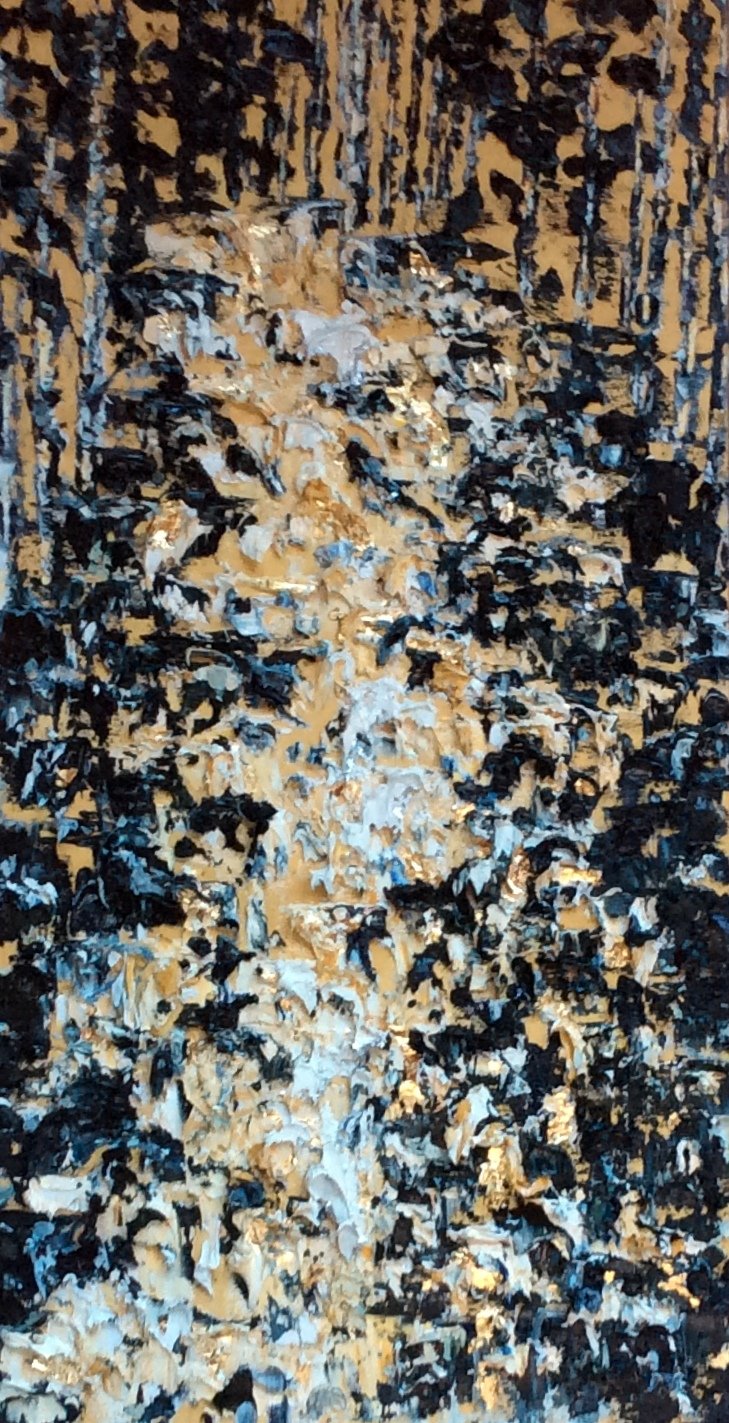 The Waterfall- part of the Gold and silver leaf series