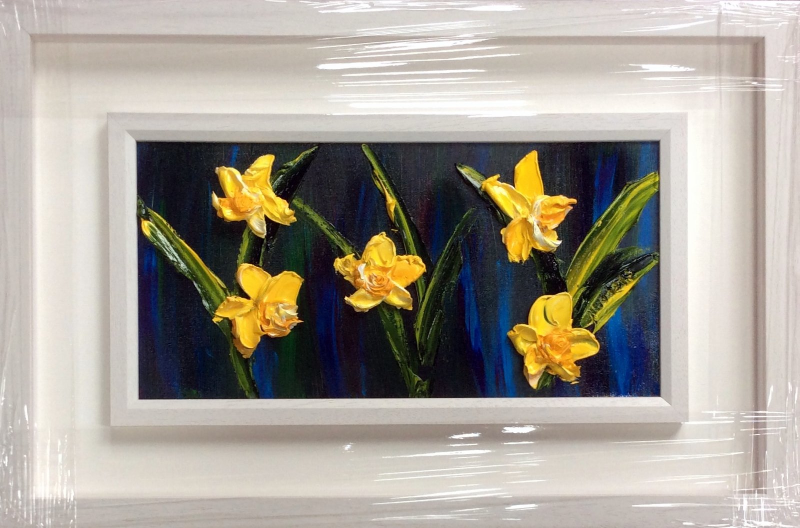 Daffodils - fluttering and dancing on the breeze - original