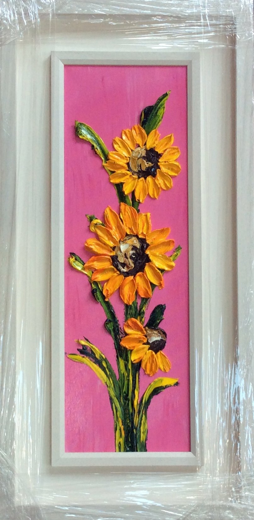 Sunflowers in Summer - 0riginal oil palette knife