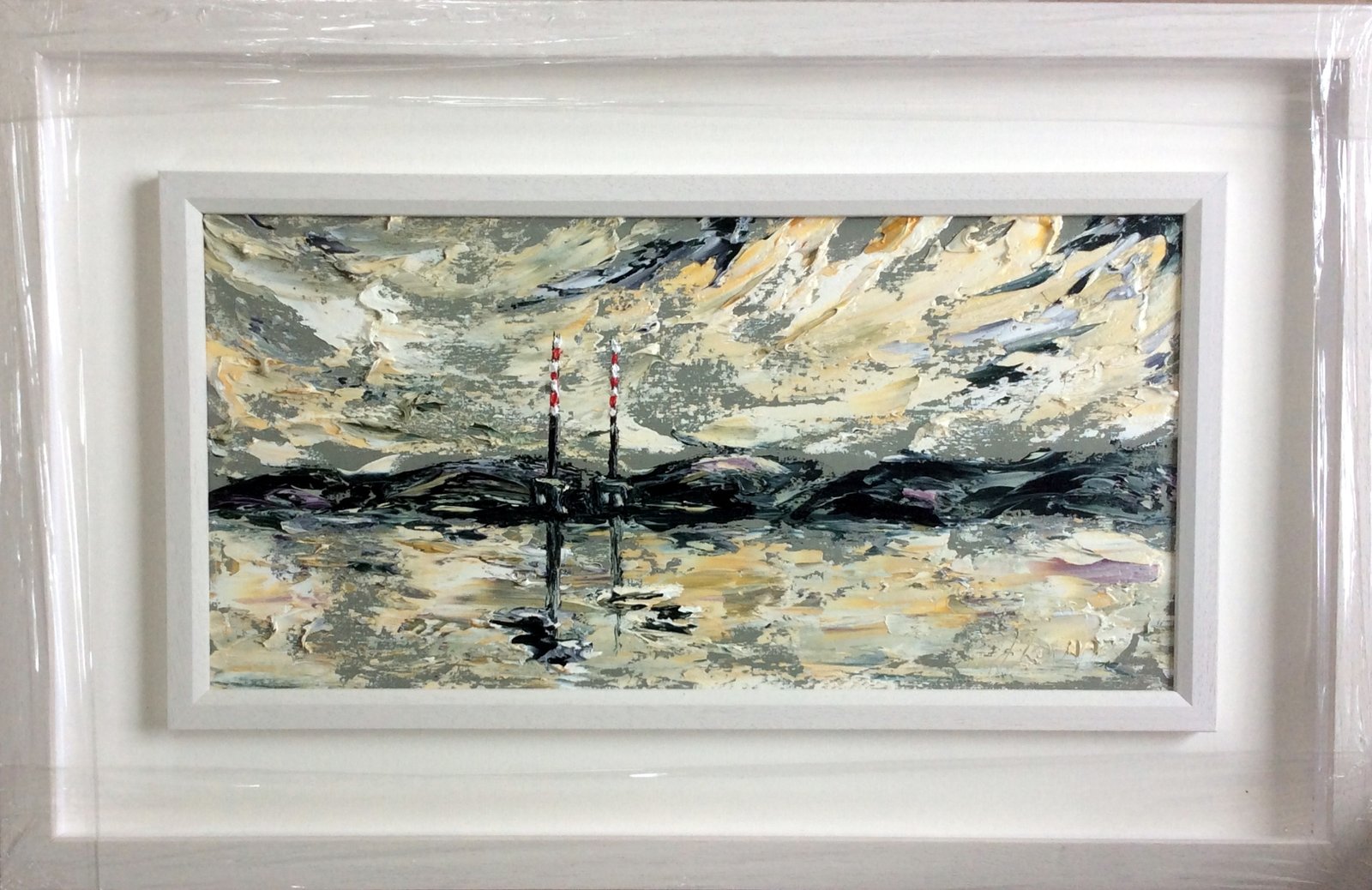 Twilight Poolbeg - original oil palette knife