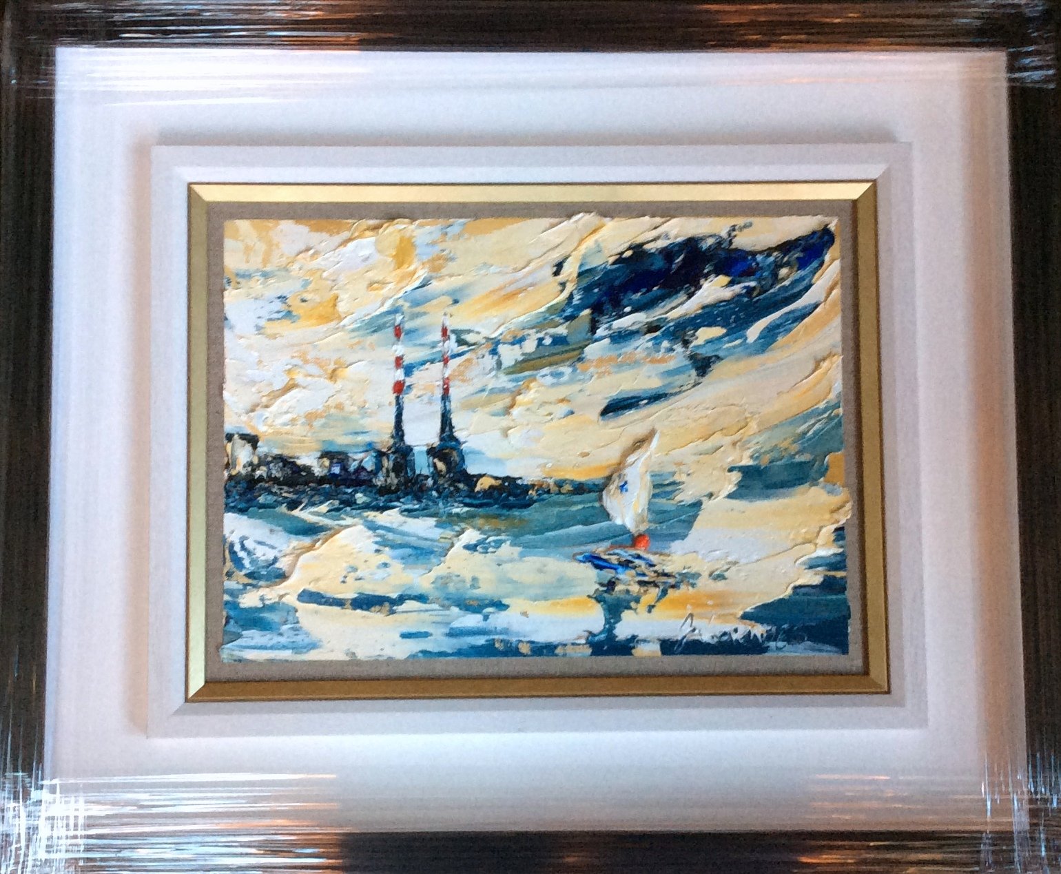 Dublin's Defining Icon on Linen - original oil palette knife