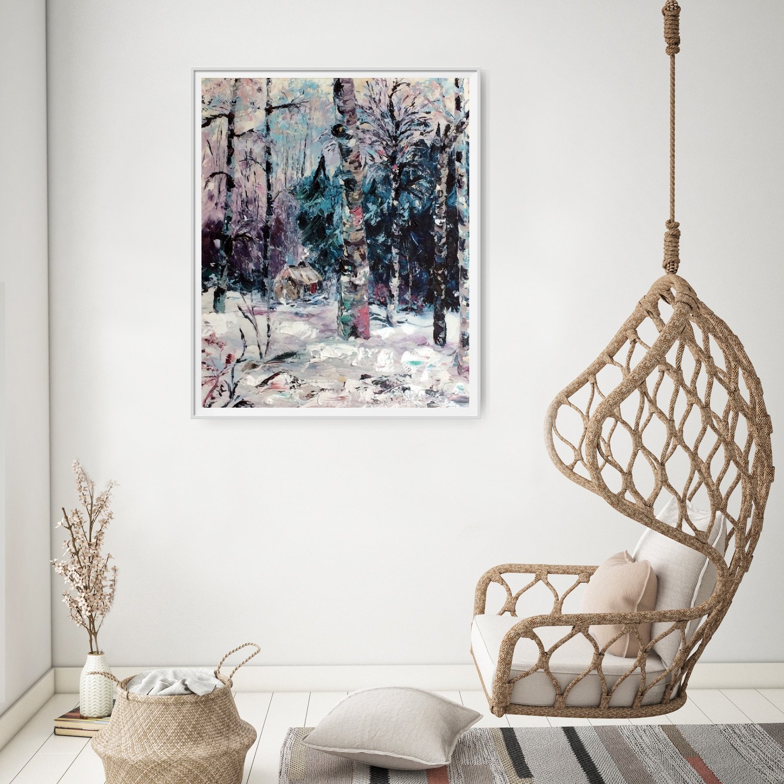 Winters First Fall hand finished prints on canvas limited edition