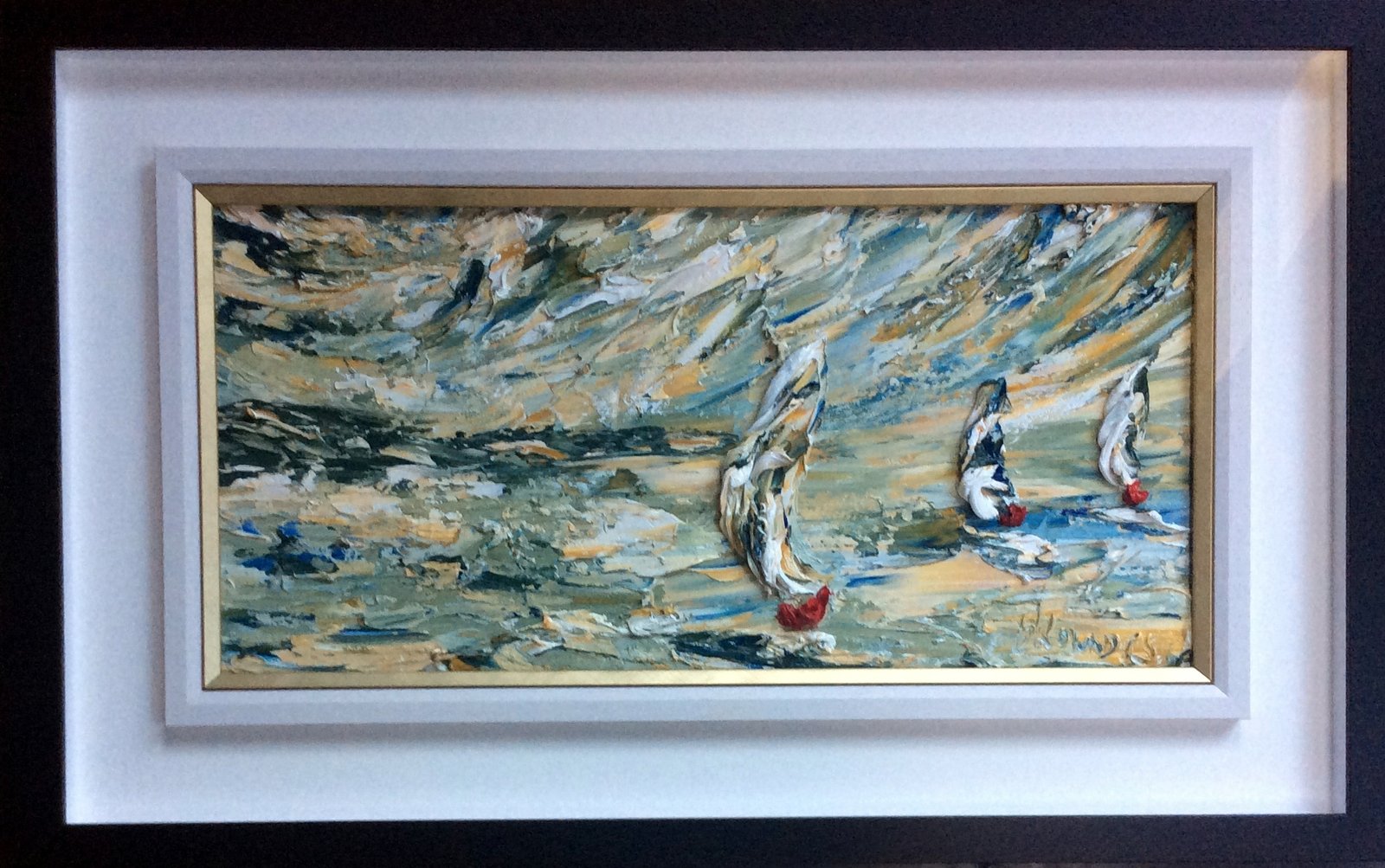 In the Spirit of Adventure   - original oil palette knife