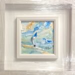 Little Red Boat- original oil palette knife