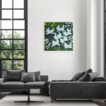 Beauty doesn't Shout it blooms - original oil palette knife