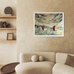 Somewhere on the Journey don't forget to take in the view  - ORIGINAL OIL PALETTE KNIFE - Image 5